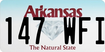 AR license plate 147WFI