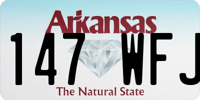AR license plate 147WFJ