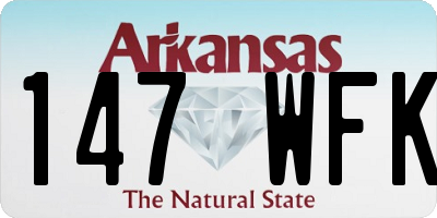 AR license plate 147WFK