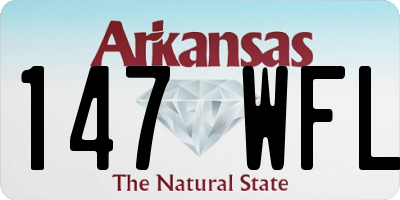 AR license plate 147WFL