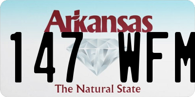 AR license plate 147WFM