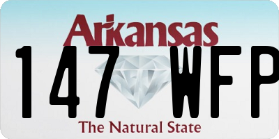 AR license plate 147WFP