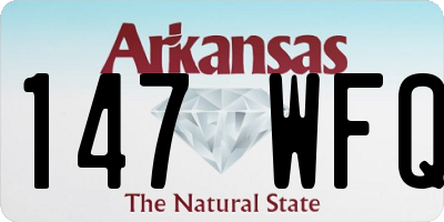 AR license plate 147WFQ