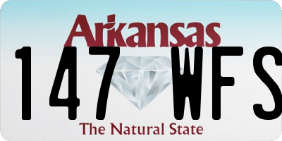 AR license plate 147WFS