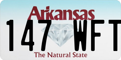 AR license plate 147WFT