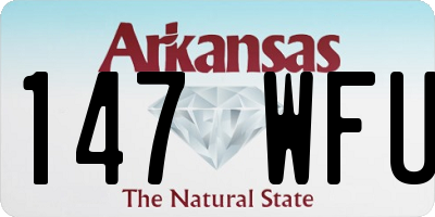 AR license plate 147WFU