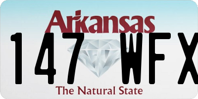 AR license plate 147WFX