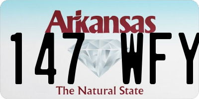 AR license plate 147WFY