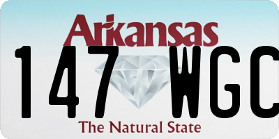 AR license plate 147WGC