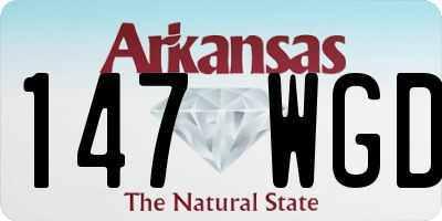 AR license plate 147WGD