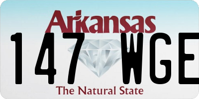 AR license plate 147WGE