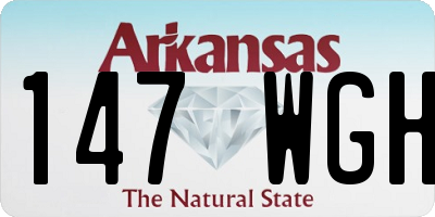 AR license plate 147WGH