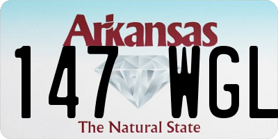 AR license plate 147WGL