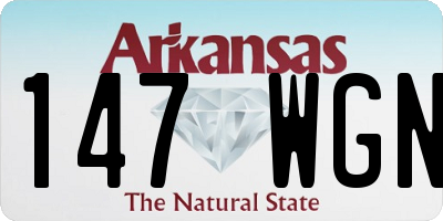 AR license plate 147WGN