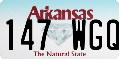 AR license plate 147WGQ