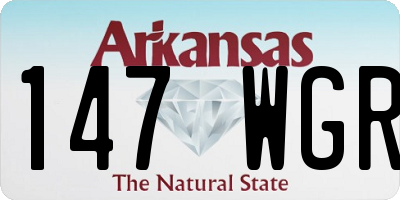 AR license plate 147WGR