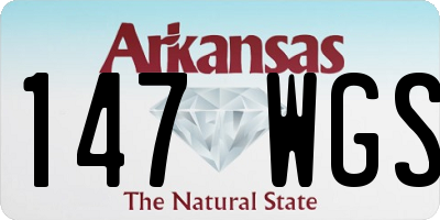 AR license plate 147WGS