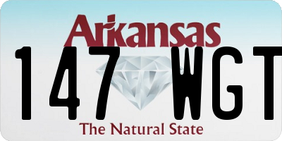 AR license plate 147WGT