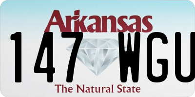 AR license plate 147WGU