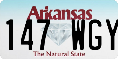 AR license plate 147WGY