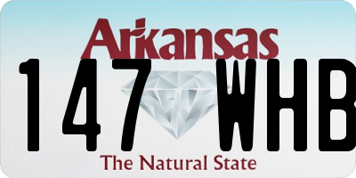 AR license plate 147WHB