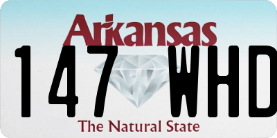 AR license plate 147WHD