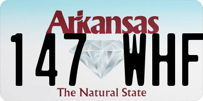 AR license plate 147WHF