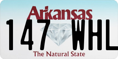 AR license plate 147WHL