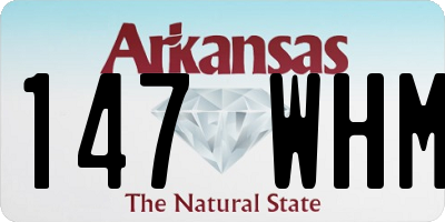 AR license plate 147WHM