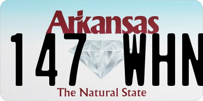 AR license plate 147WHN