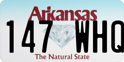 AR license plate 147WHQ