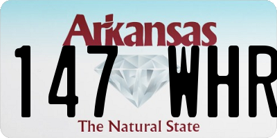 AR license plate 147WHR