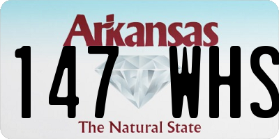 AR license plate 147WHS