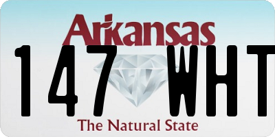 AR license plate 147WHT
