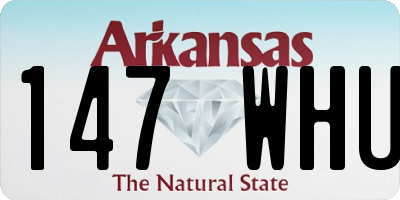 AR license plate 147WHU