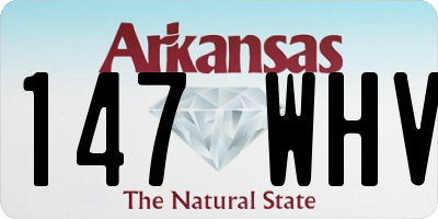 AR license plate 147WHV