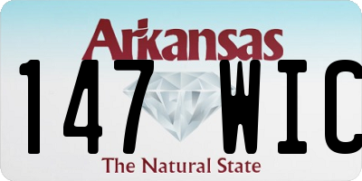 AR license plate 147WIC