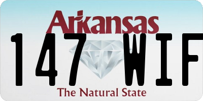 AR license plate 147WIF
