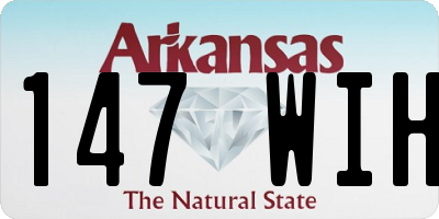 AR license plate 147WIH
