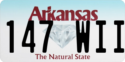 AR license plate 147WII