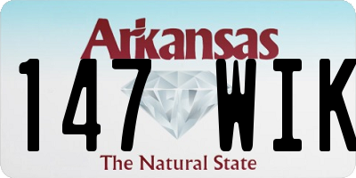 AR license plate 147WIK