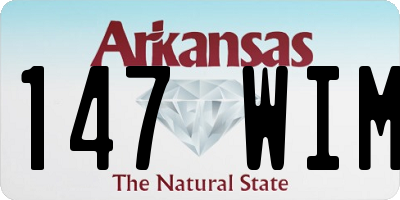 AR license plate 147WIM