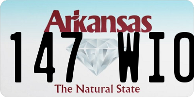 AR license plate 147WIO