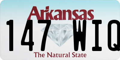 AR license plate 147WIQ