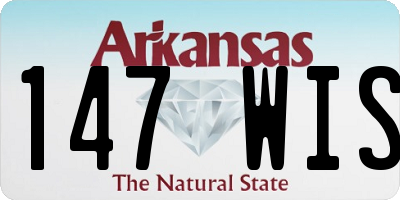 AR license plate 147WIS