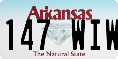 AR license plate 147WIW