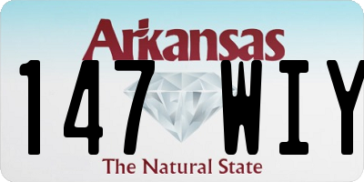AR license plate 147WIY