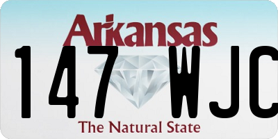 AR license plate 147WJC