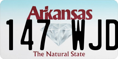 AR license plate 147WJD