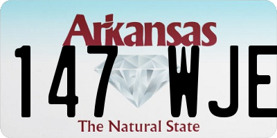AR license plate 147WJE